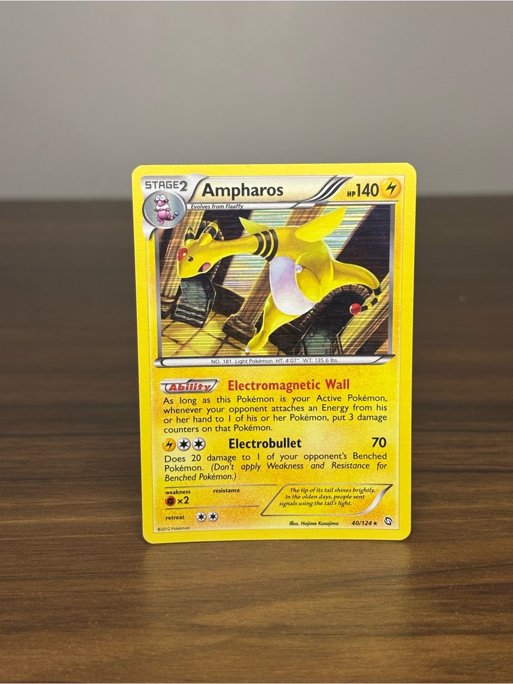 Ampharos Pokemon TCG Dragons Exalted Holo Rare 40/124